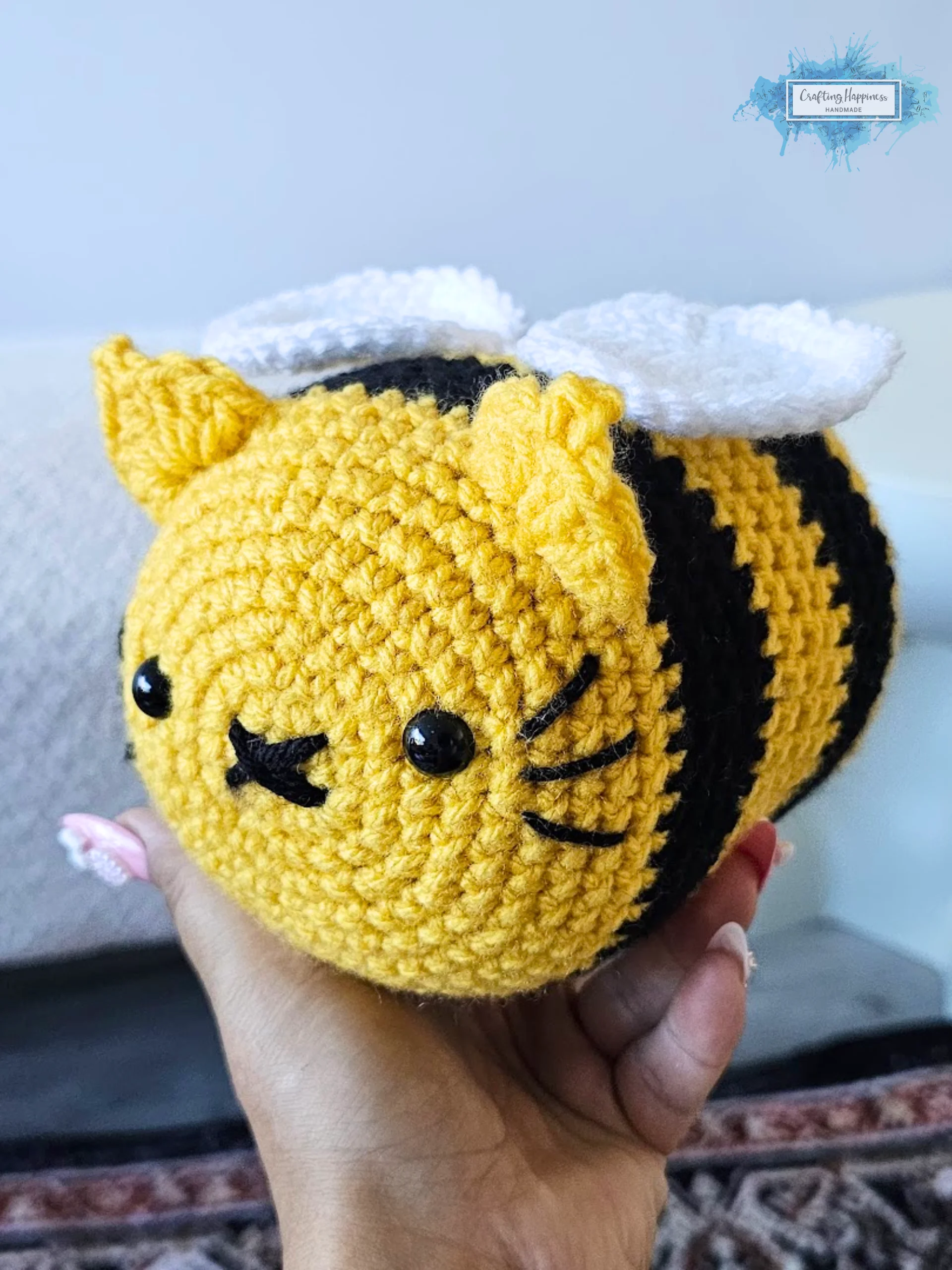 Cat Bee Crochet Pattern | Amigurumi Plushie (PDF Pattern) product image (2)