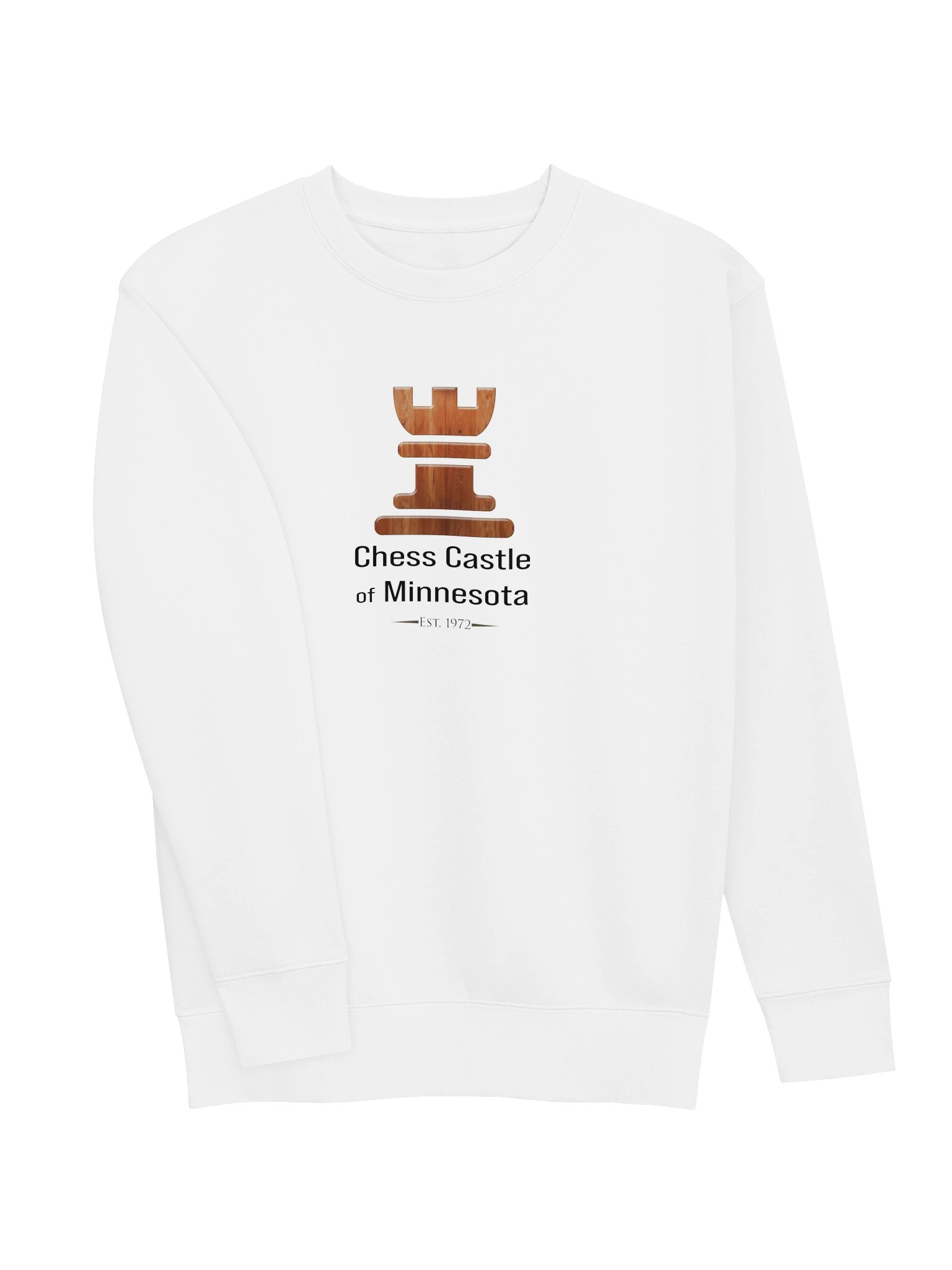 Minimalist Chess Castle of Minnesota Wooden Chess-Inspired Sweatshirt product image (3)