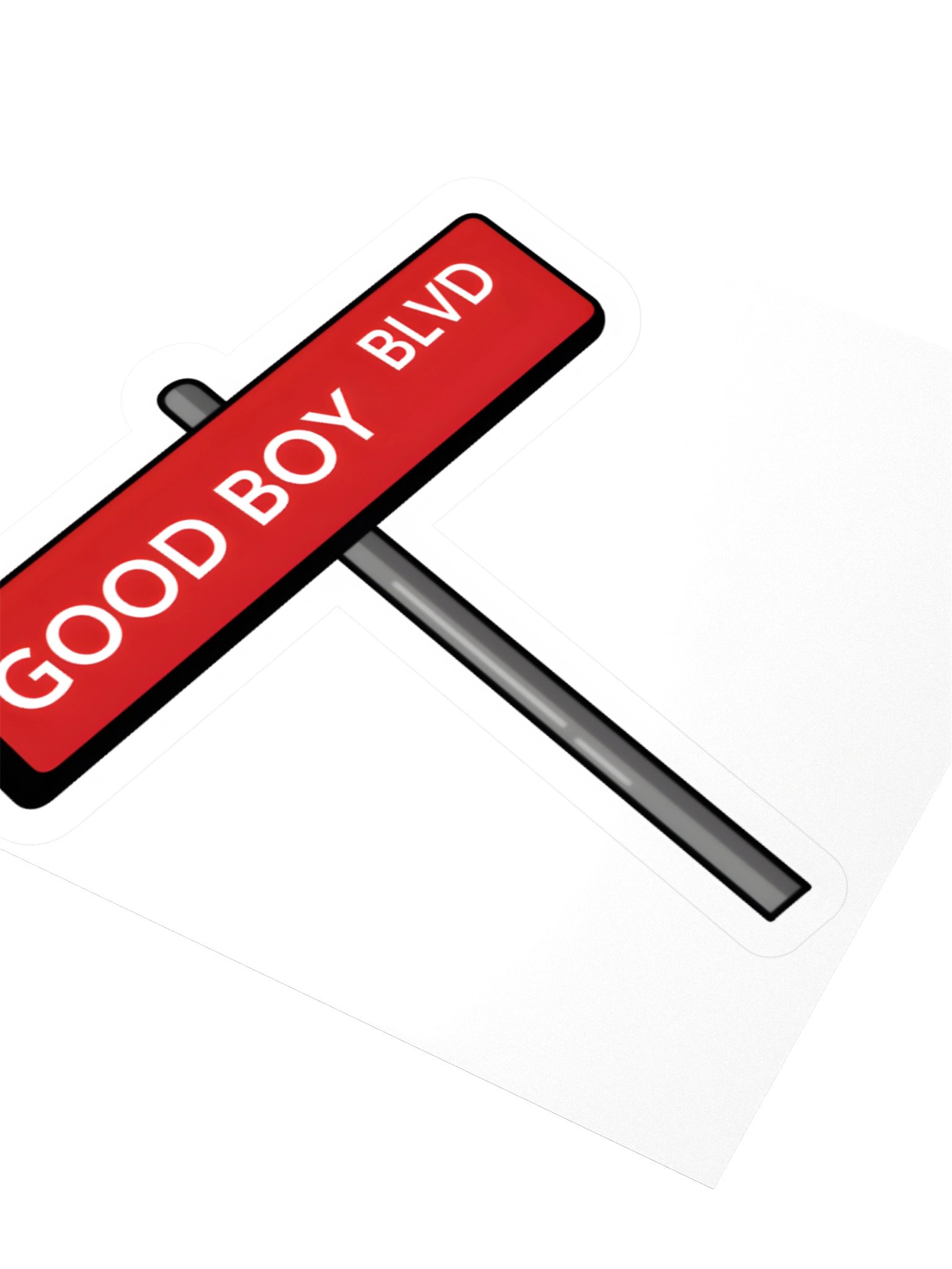 Good Boy Blvd. Street Sign Sticker product image (4)