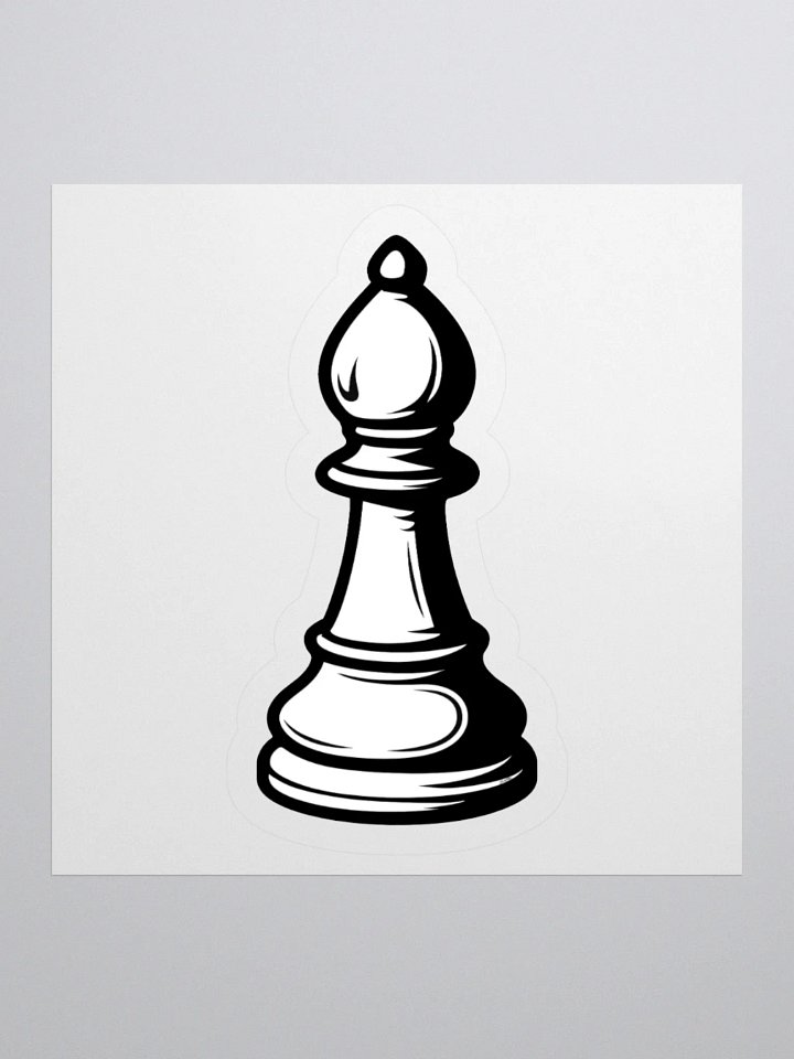 Classic Chess Bishop Sticker product image (3)