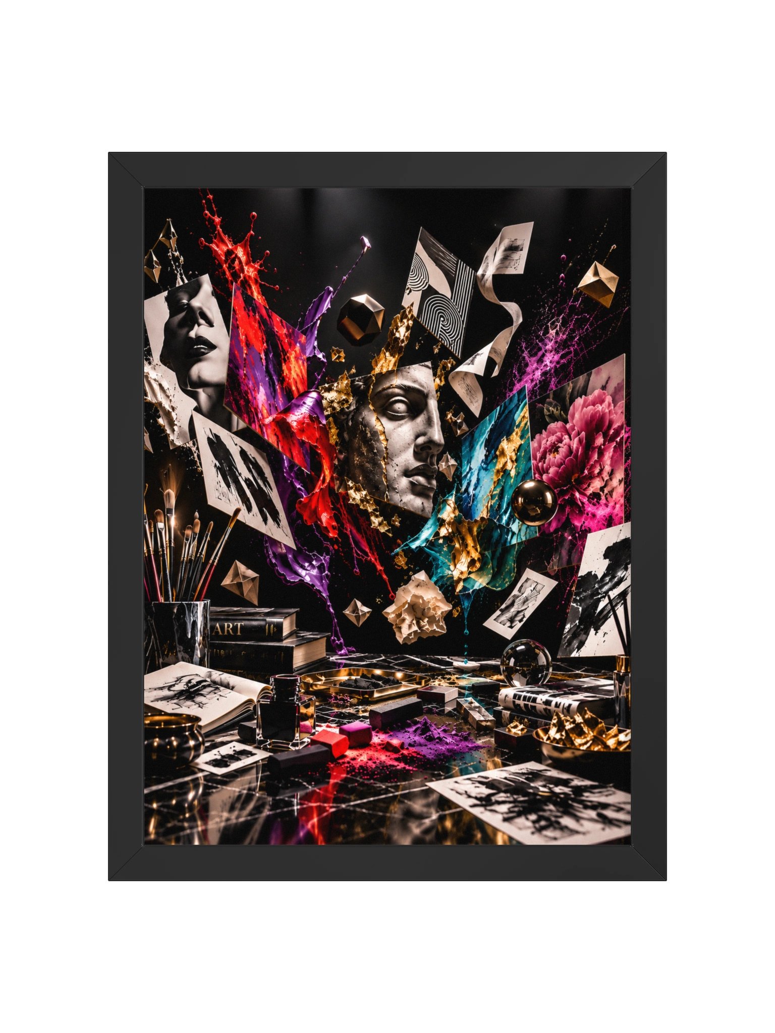 CREATIVE COLLISION | Framed Art Print product image (1)