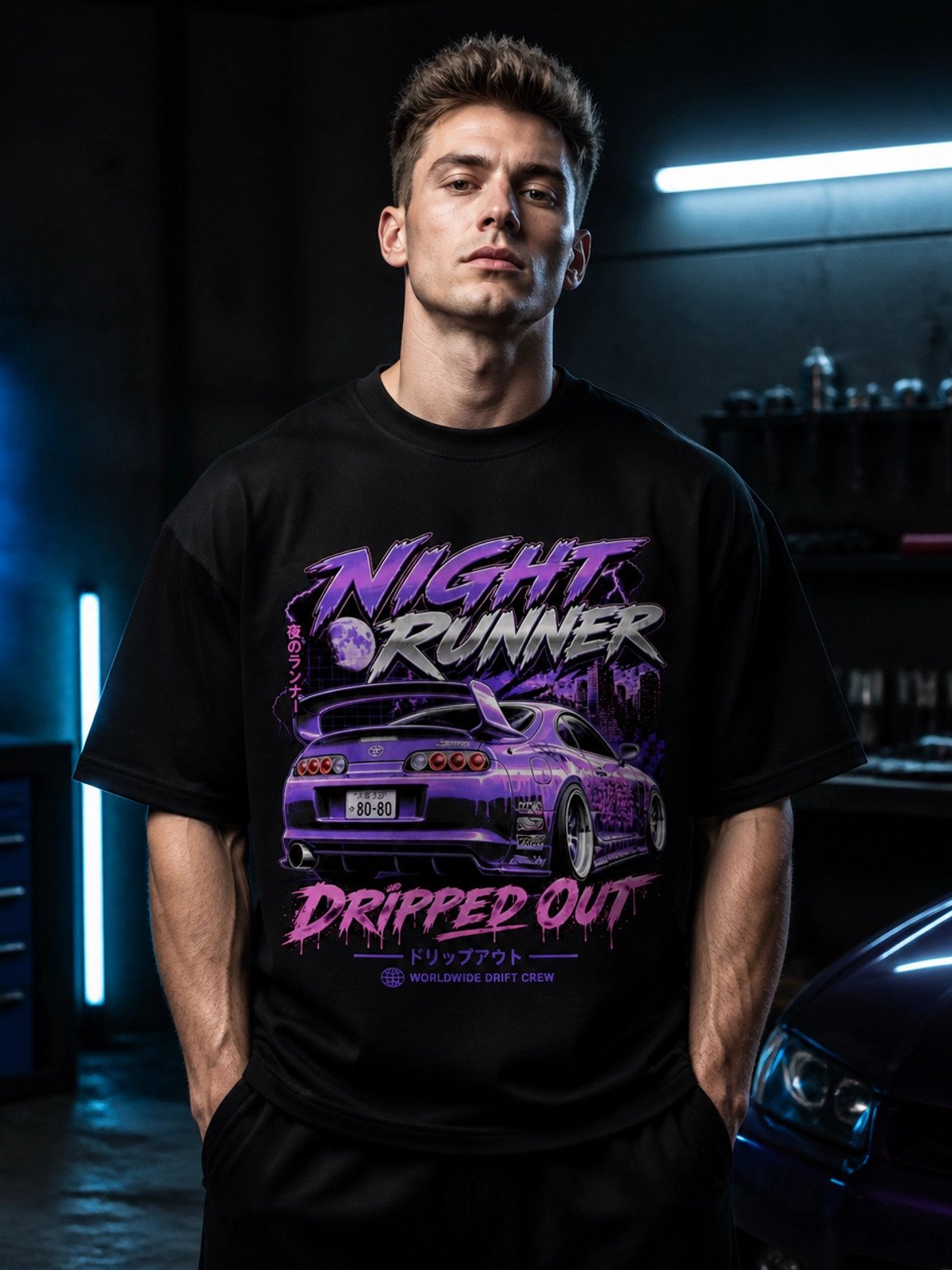 Night Runner JZA80 Supra Graphic Tee product image (2)