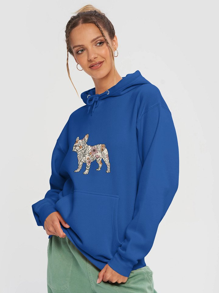 El Dorado Atelier Hoodie - Floral French Bulldog Silhouette (unisex) product image (1)