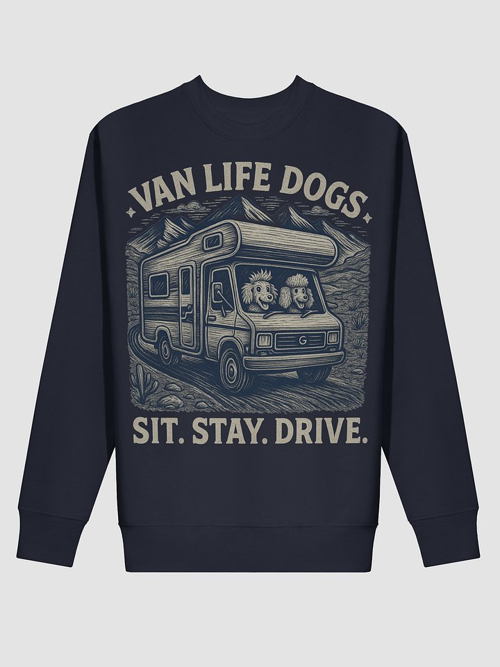 Van Life Dogs Sweater - Motorhome Travel Sweatshirt - Road Trip Wear product image (2)