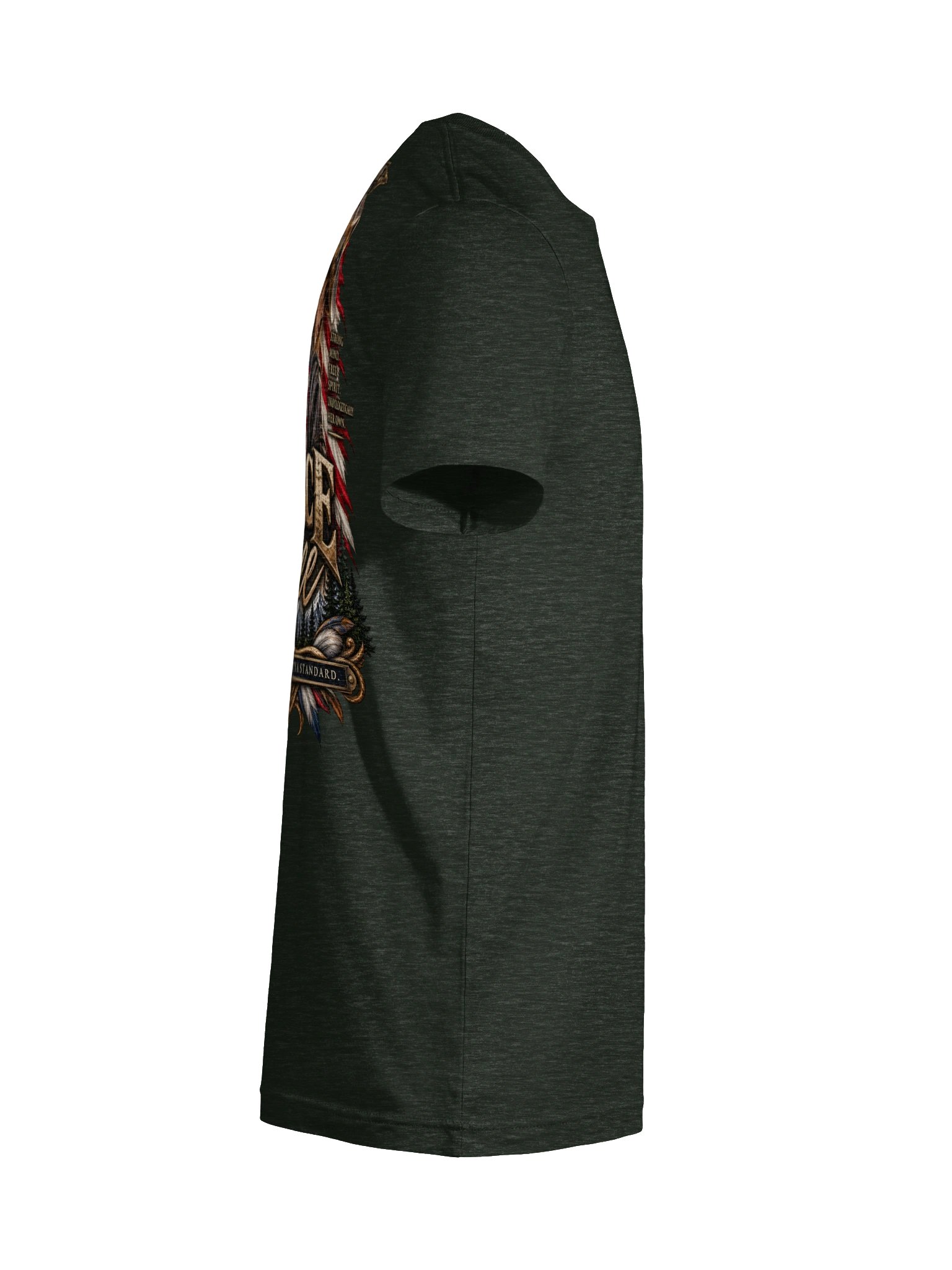 Keeper’s Code™ Women’s Fierce & Free Wolf Patriotic Graphic T-Shirt product image (26)