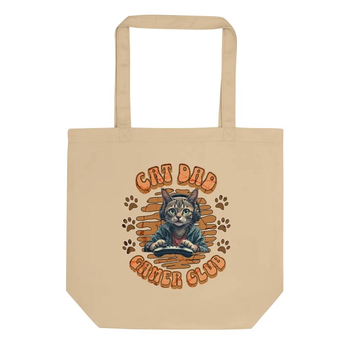 Cat Dad Gamer Club Tote Bag product image (1)