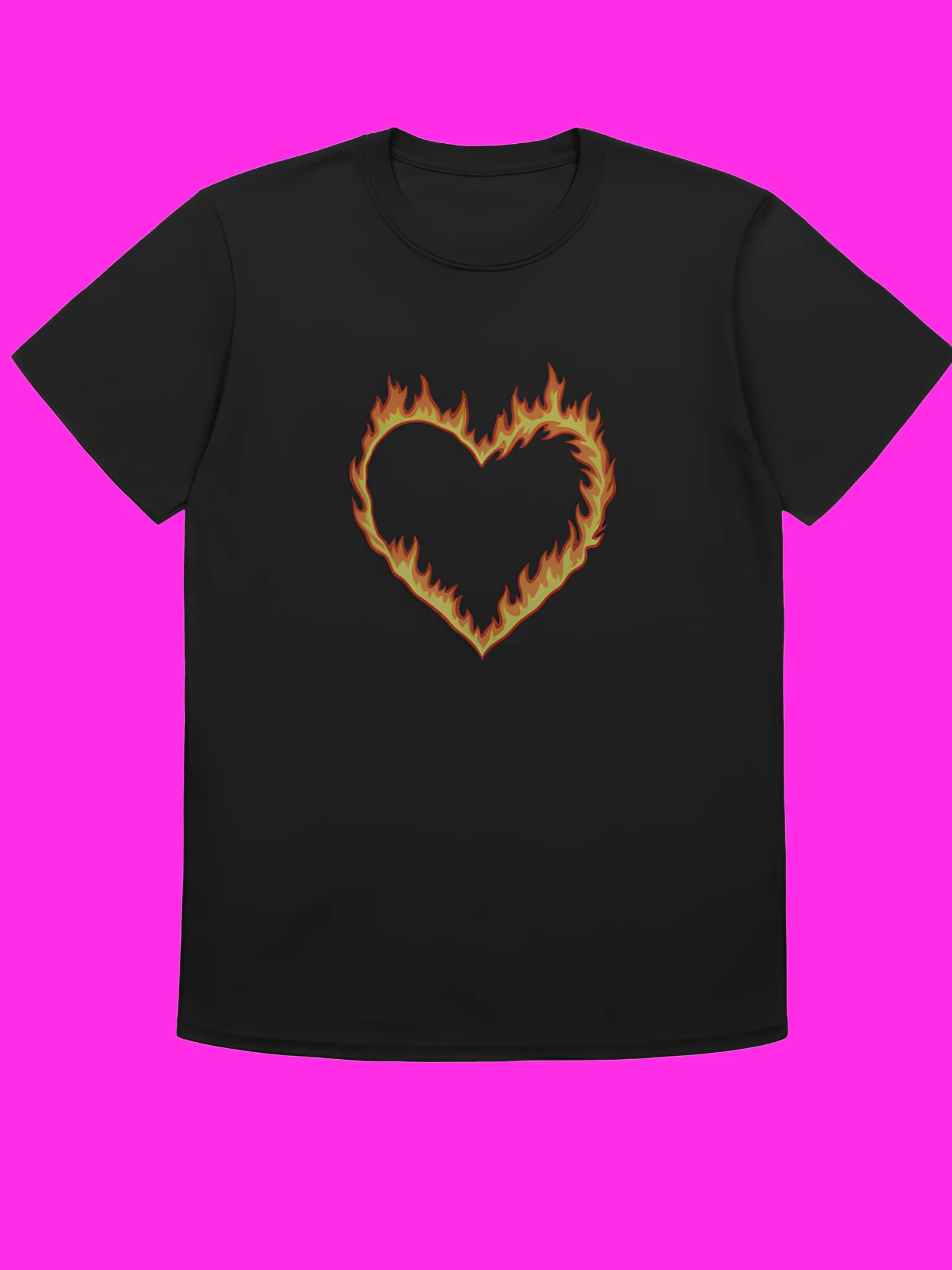 High Potential Morgan Croft Fire Heart T-Shirt product image (113)