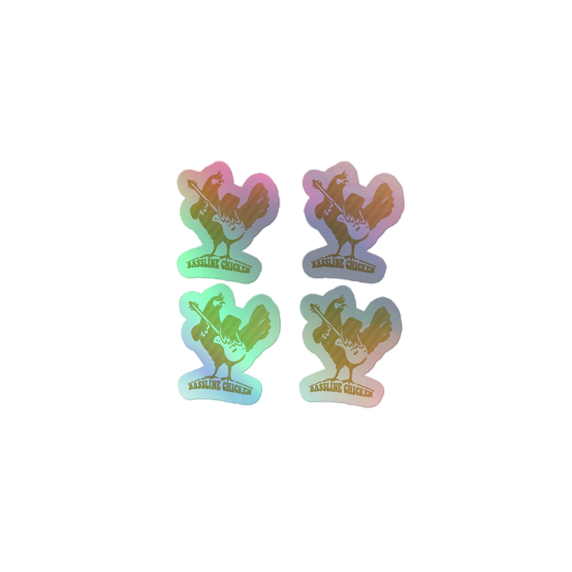 BASELINE CHICKEN — Holographic Sticker product image (1)
