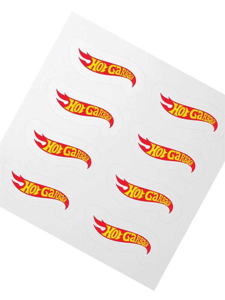 HOT GARBAGE STICKERS (8-PACK) product image (2)