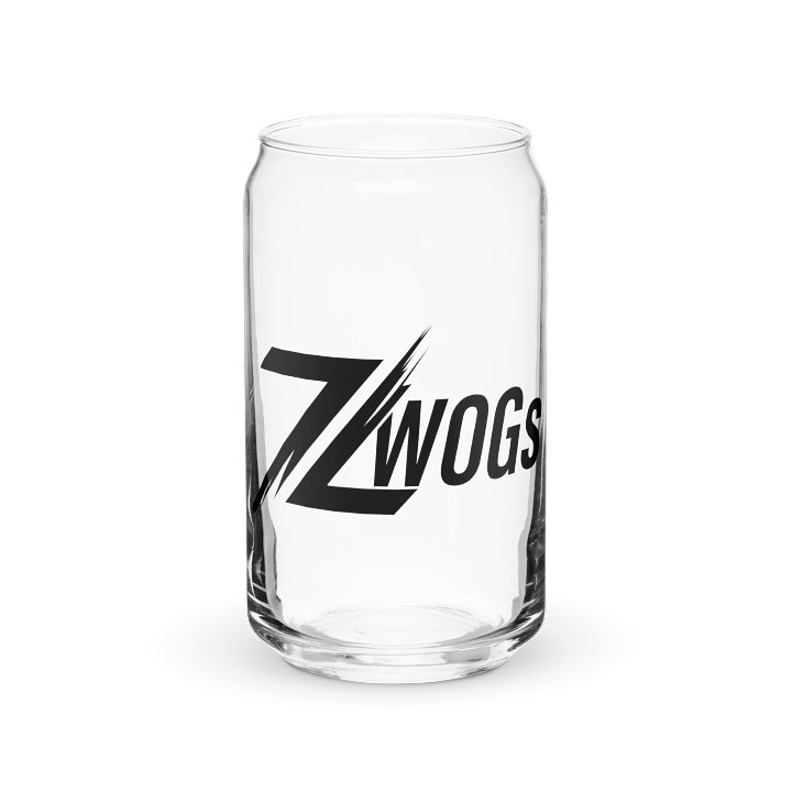 ZWOGs Jogs - Can-Shaped Drinking Glass in Black (Various Sizes) product image (1)