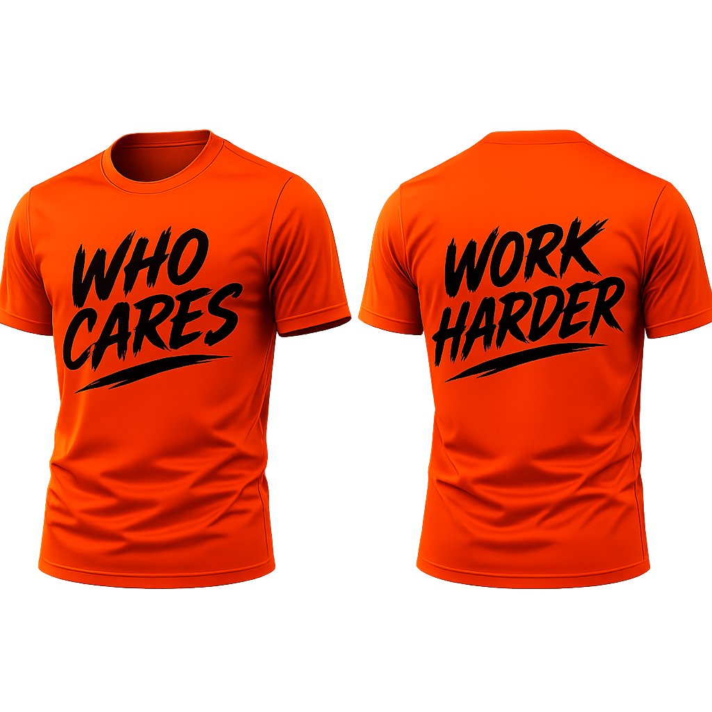 Who Cares, Work Harder Gildan Tee product image (2)