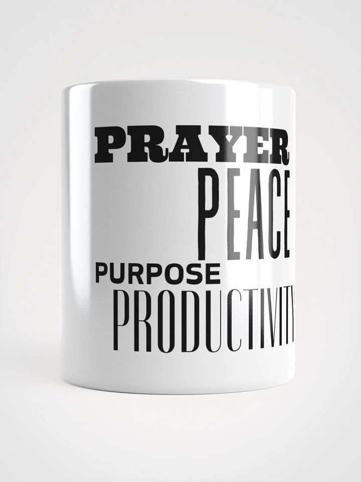 Prayer, Peace, Purpose, and Productivity Mug product image (1)