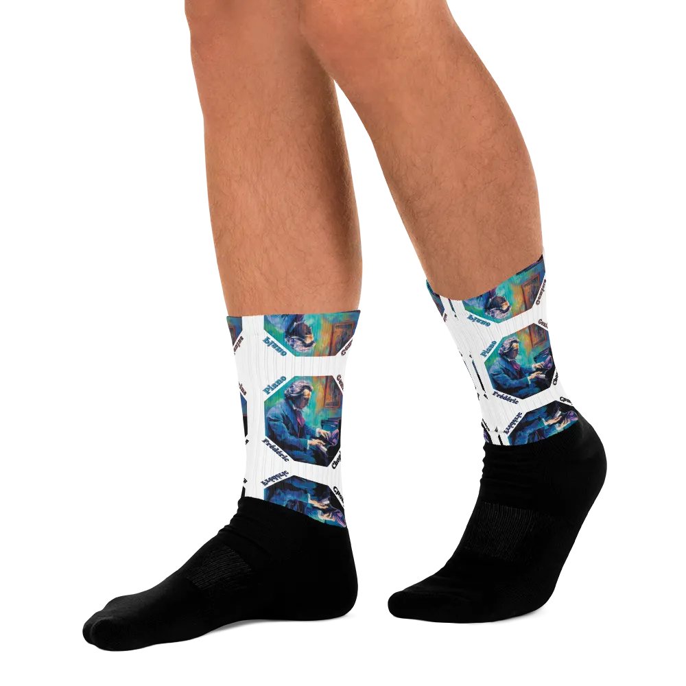 Frédéric Chopin [Playing Piano] - Piano Genius | Socks product image (10)