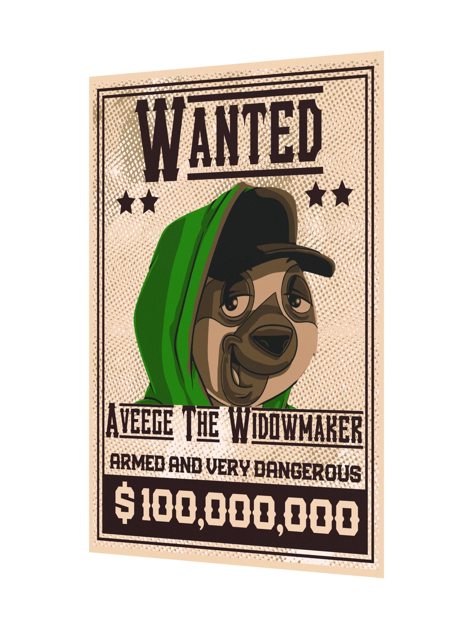 Aveege The Widowmaker Wanted Poster product image (3)