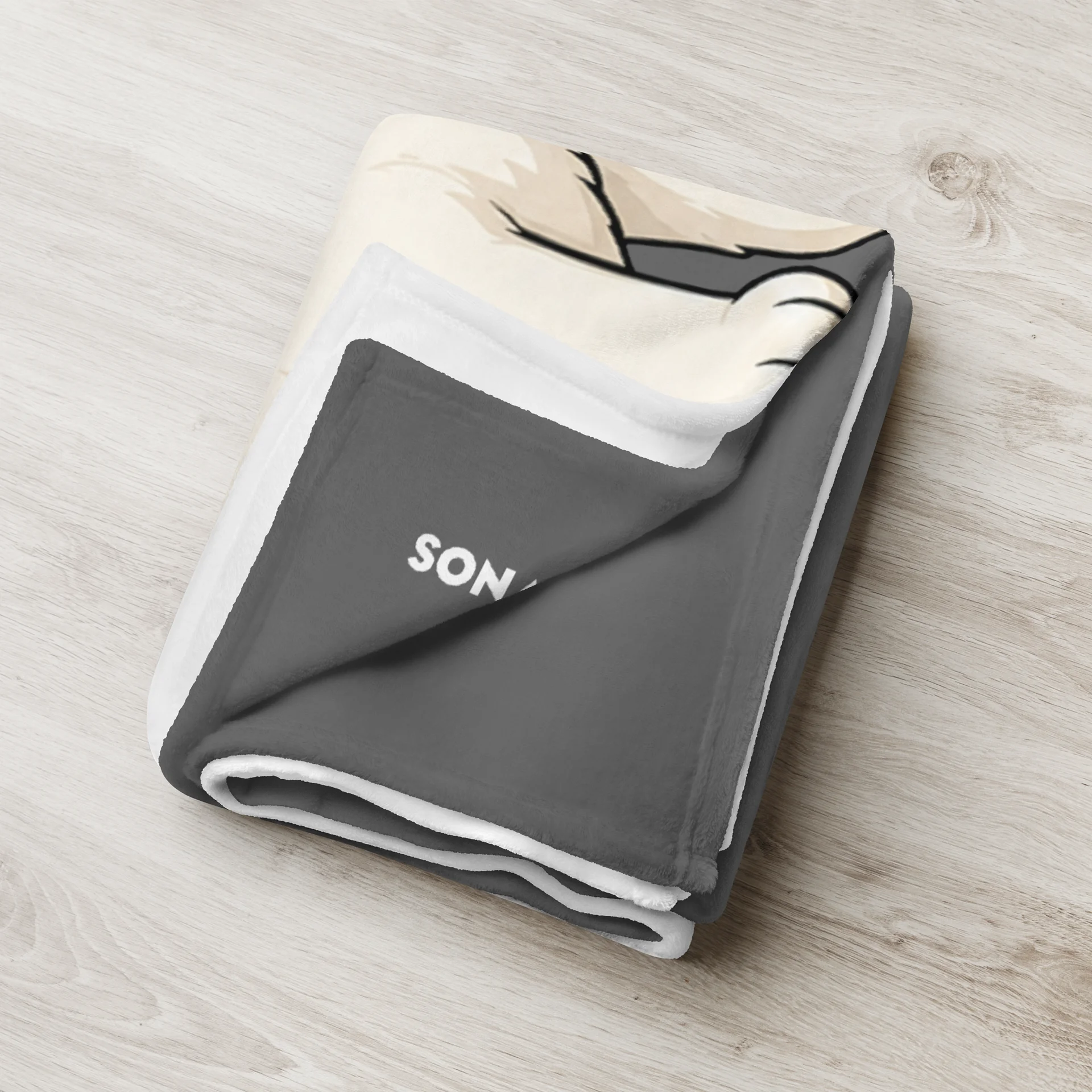 Sonance Dog Throw Blanket (Look Up) Zambezi Grey product image (3)