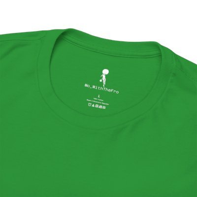 Mo_WithTheFro Cotton T-Shirt With White logo Green product image (3)