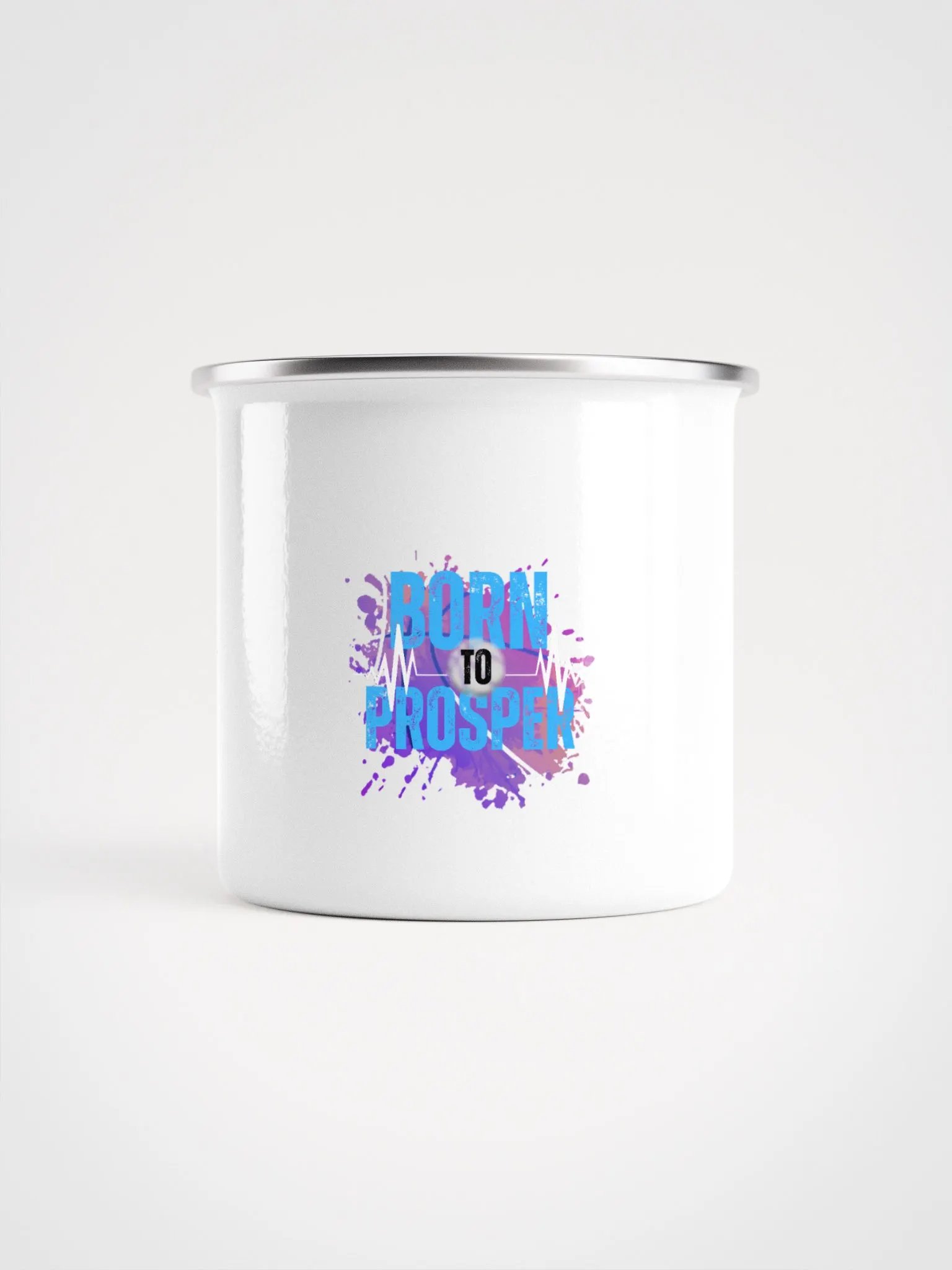 Born to Prosper Vibes Enamel Mug product image (2)