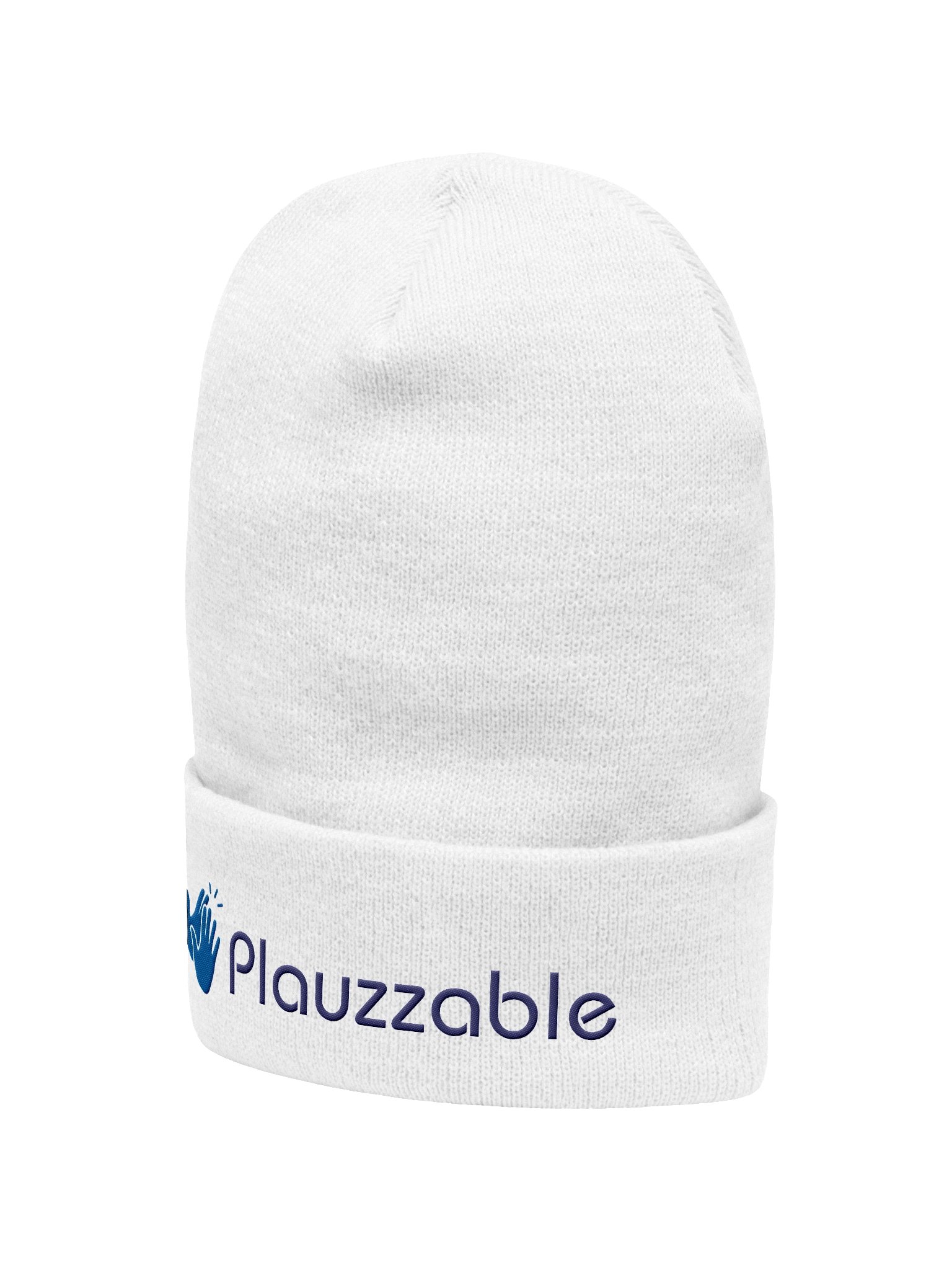Plauzzable Beanie (wht) product image (2)