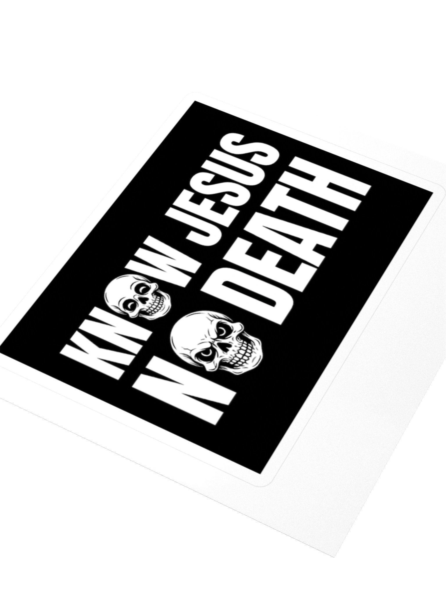 Know Jesus No Death Classic Sticker product image (5)