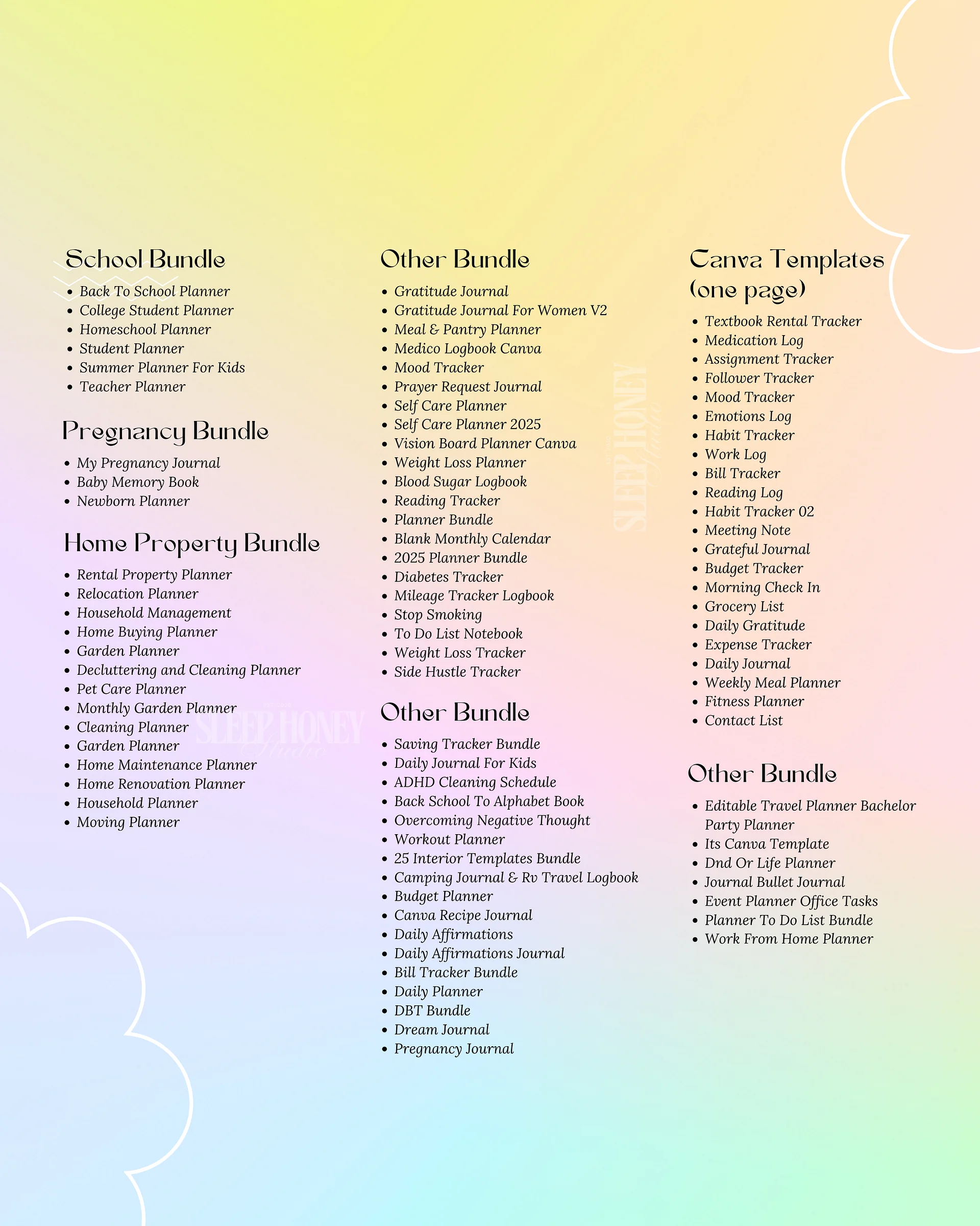 Digital Planners and Journals Bundle | MRR PLR Bundle product image (3)
