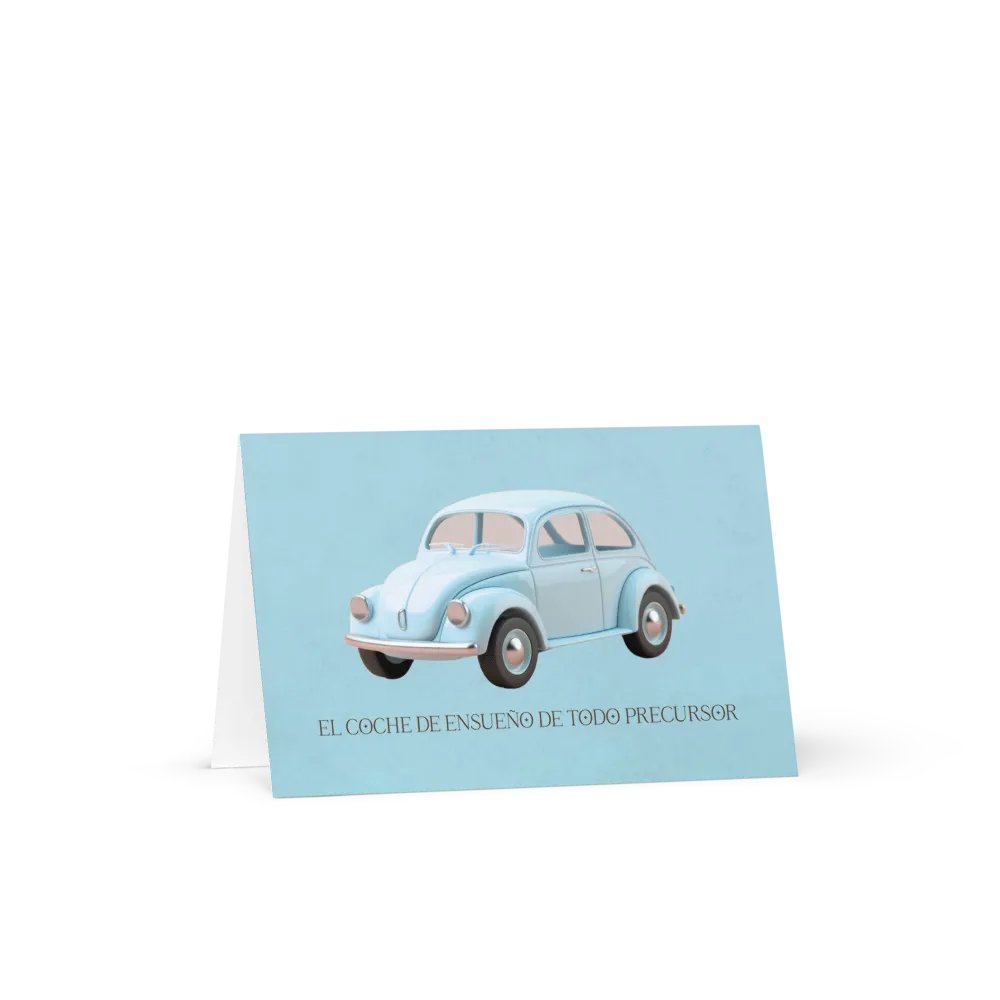 'Every Pioneer's Dream Car' Spanish Greeting Card product image (5)