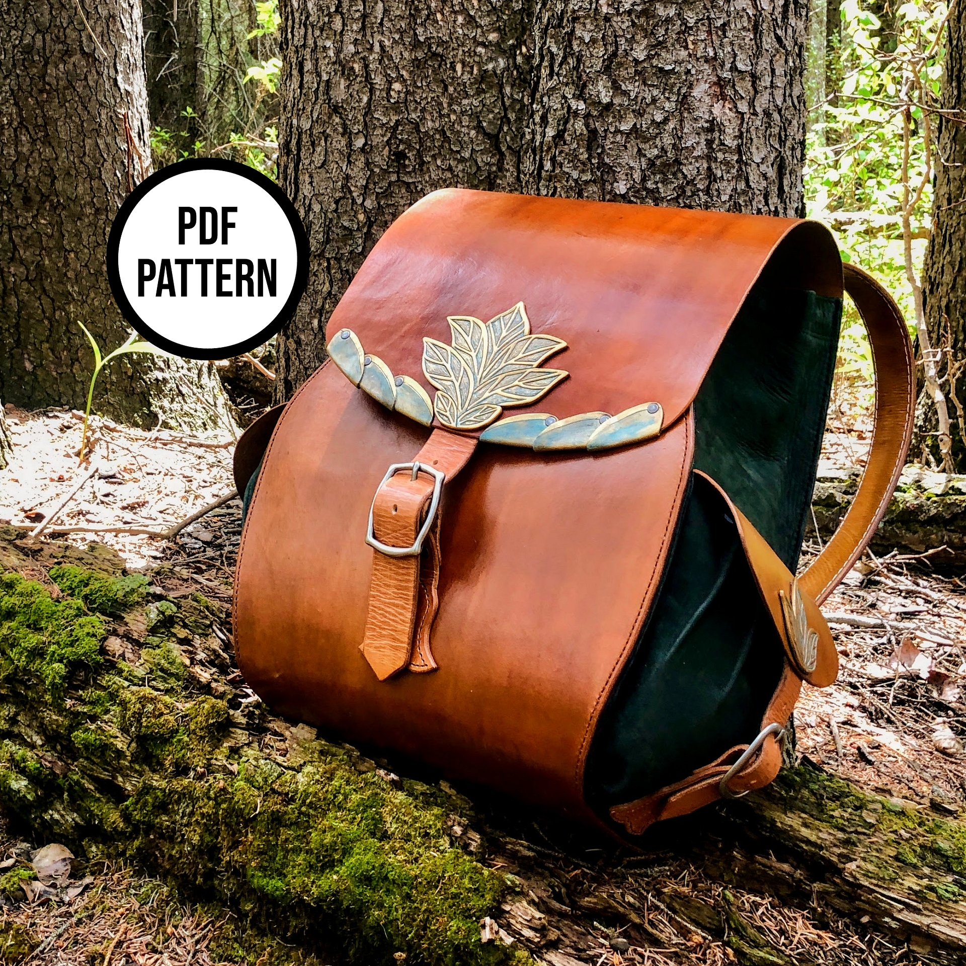 Hobbit Backpack PDF Pattern for Leatherwork product image (1)