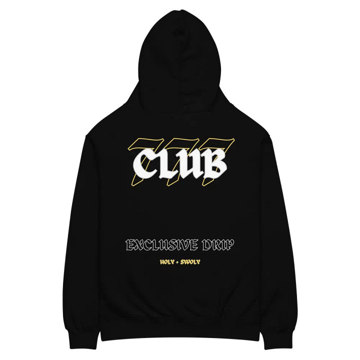 777 Club | Premium Hoodie | Exclusive Drip (Yellow Text) product image (1)