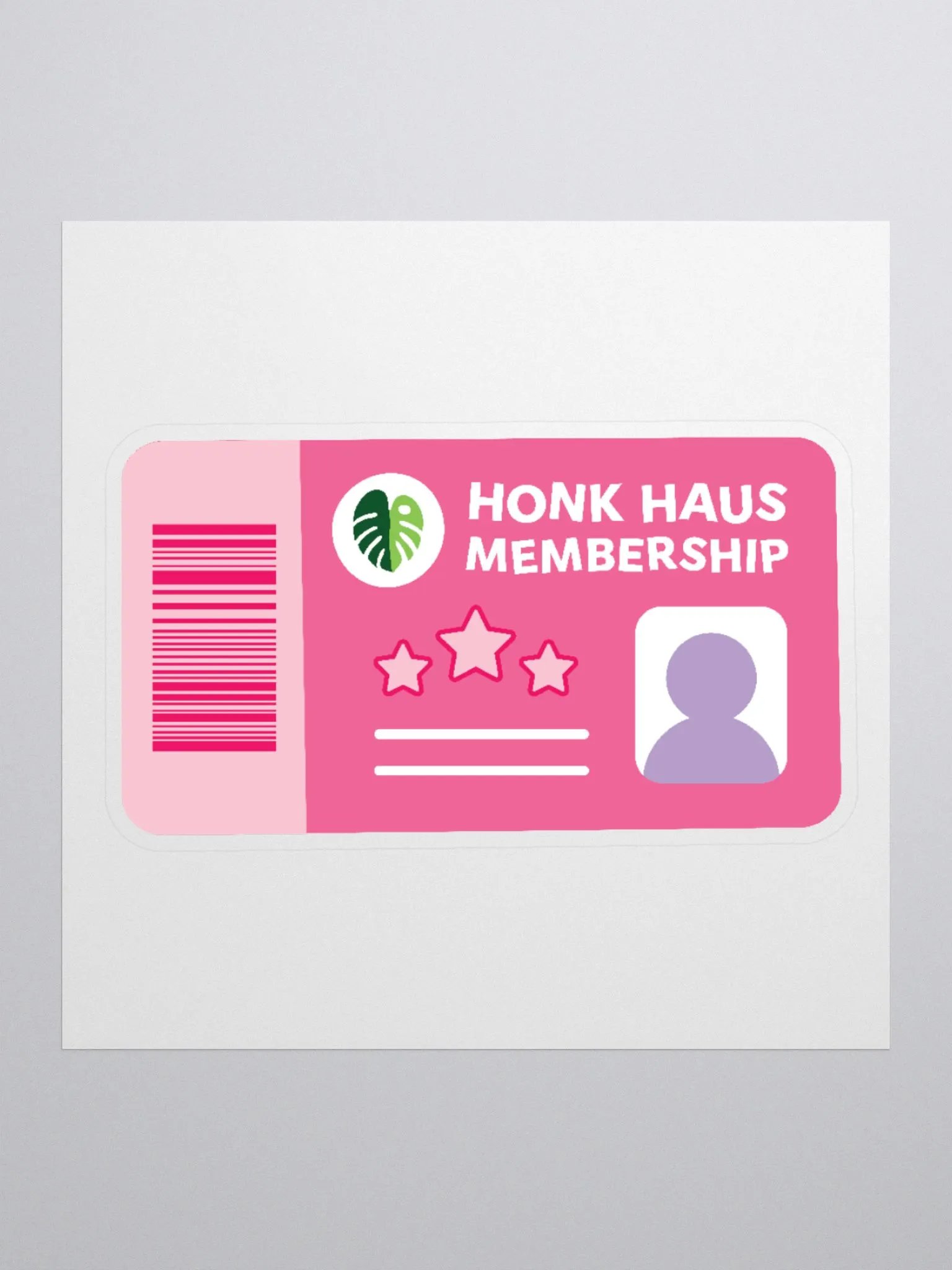 honk haus membership card sticker product image (1)