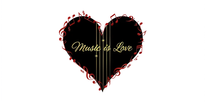 Music Is Love Heart Mug product image (2)