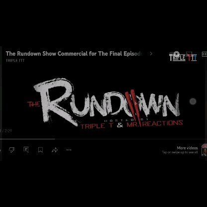 The Rundown Season 2 Final Episode 945pm est / 845cst on the Triple TTT Channel on YouTube #TheRundownShow #TripleT
