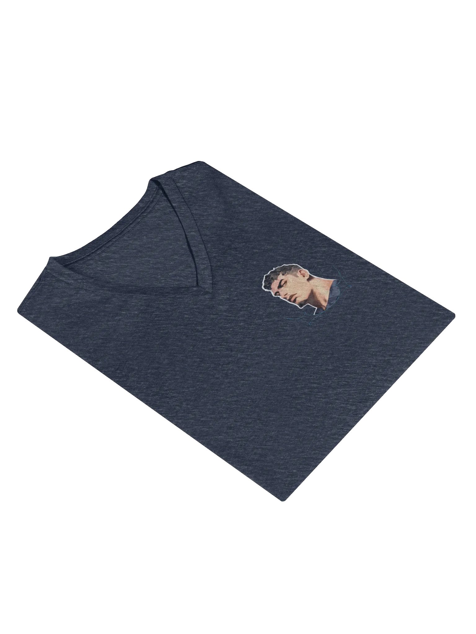 Chieftain Navy Blue V-neck Tee product image (4)