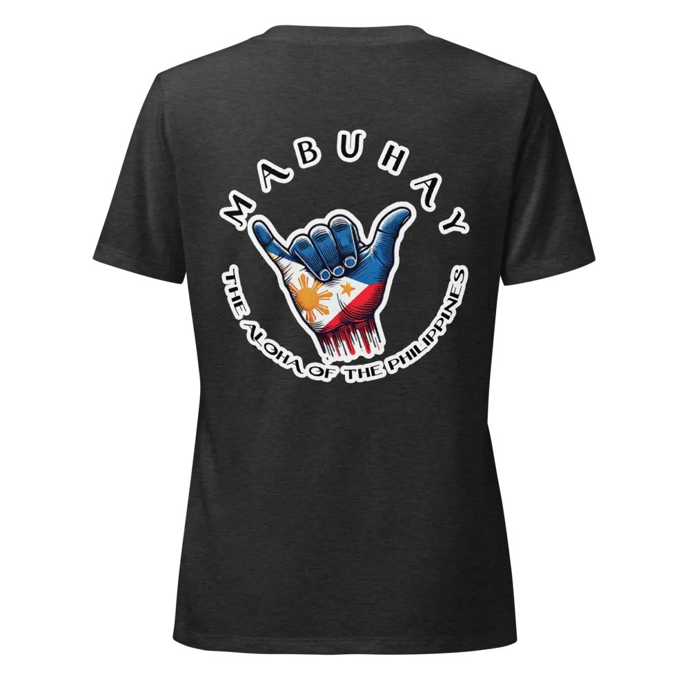 Women’s Relaxed V-Neck Tee - Mabuhay - The Aloha of the Philippines™