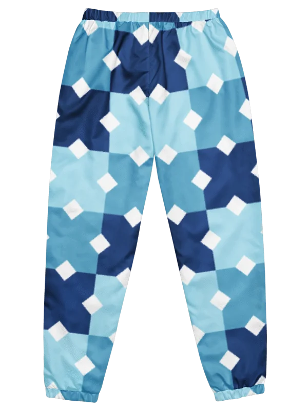 Blue Mosaic Print Track Pants product image (2)