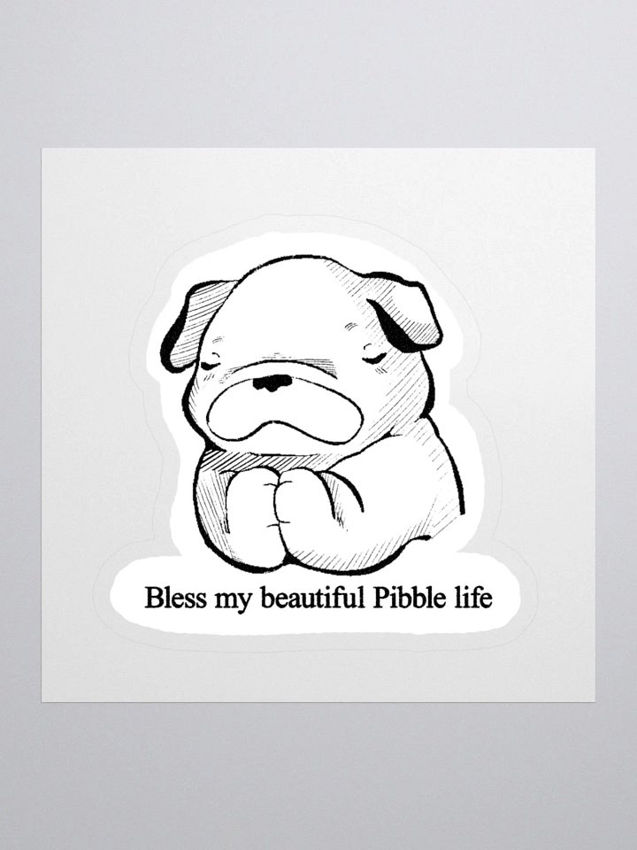 BLESS MY BEAUTIFUL PIBBLE LIFE STICKER product image (1)