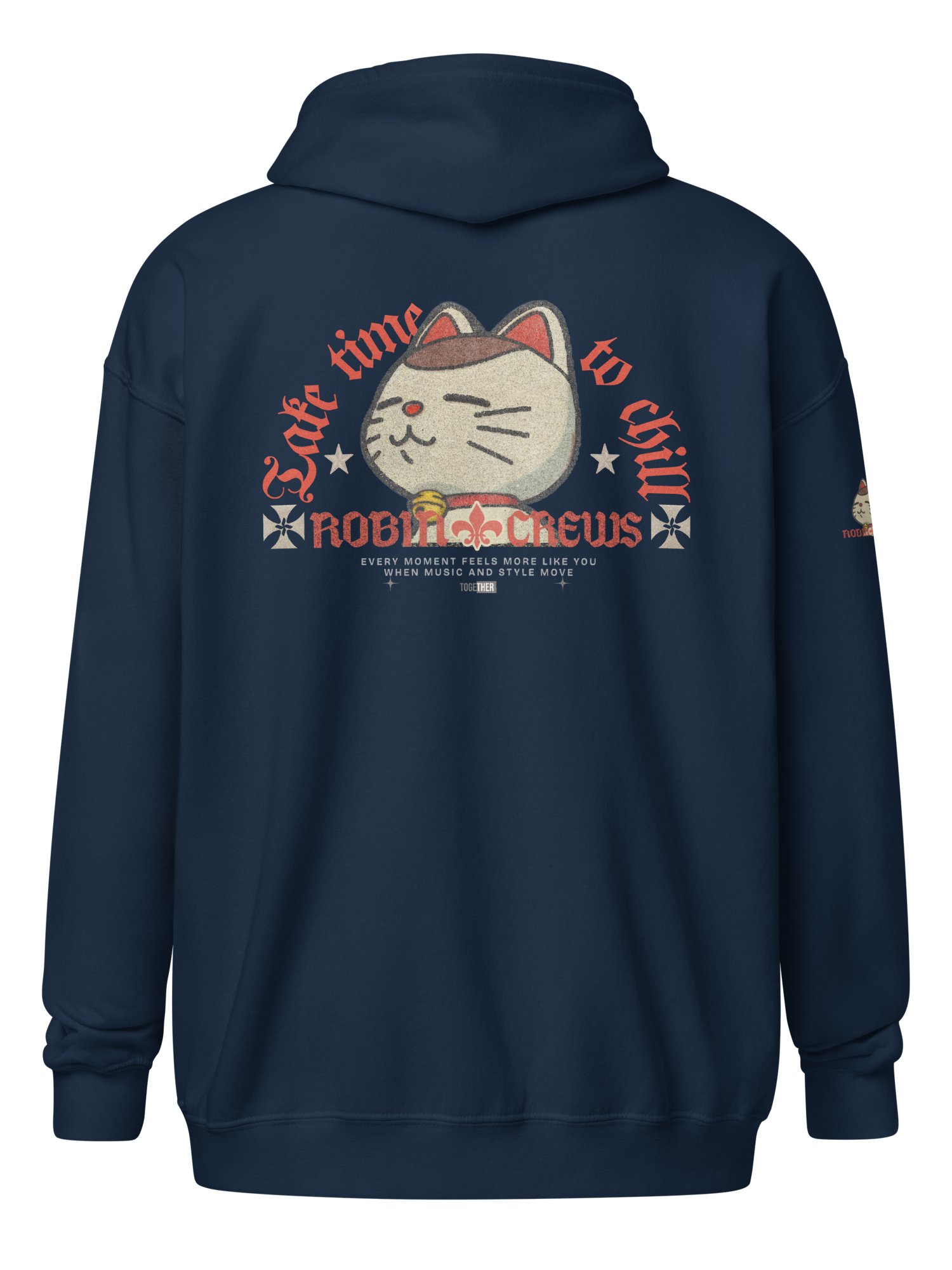 Cat Zip Hoodie with Chill Vibes product image (41)