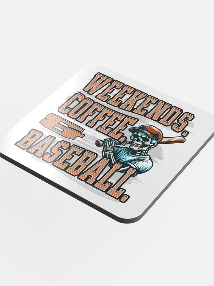 Weekends Coffee And Baseball Skeleton Coaster Set product image (1)