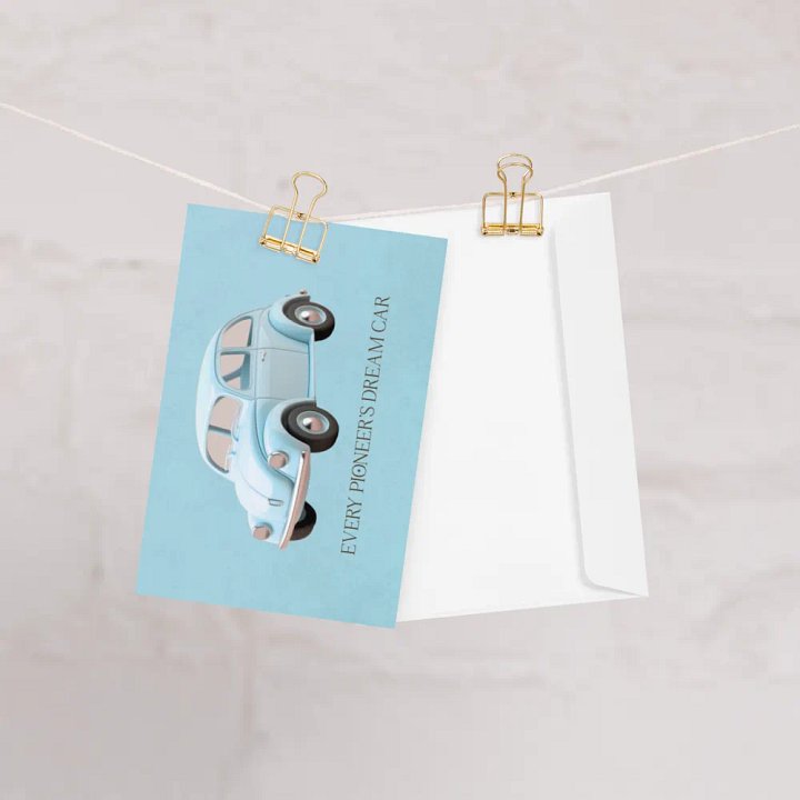 Every Pioneer's Dream Car Greeting Card product image (1)