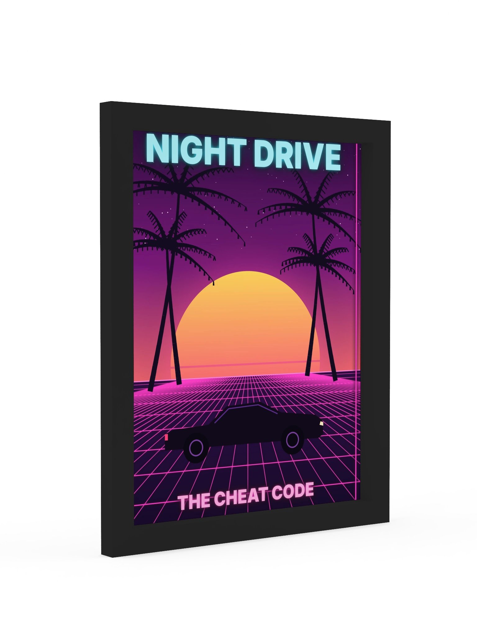 Night Drive – Neon Framed Poster product image (2)