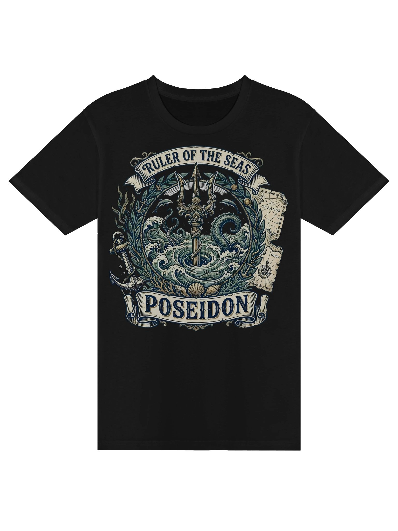 Poseidon – Ruler of the Seas Vintage T-Shirt product image (3)