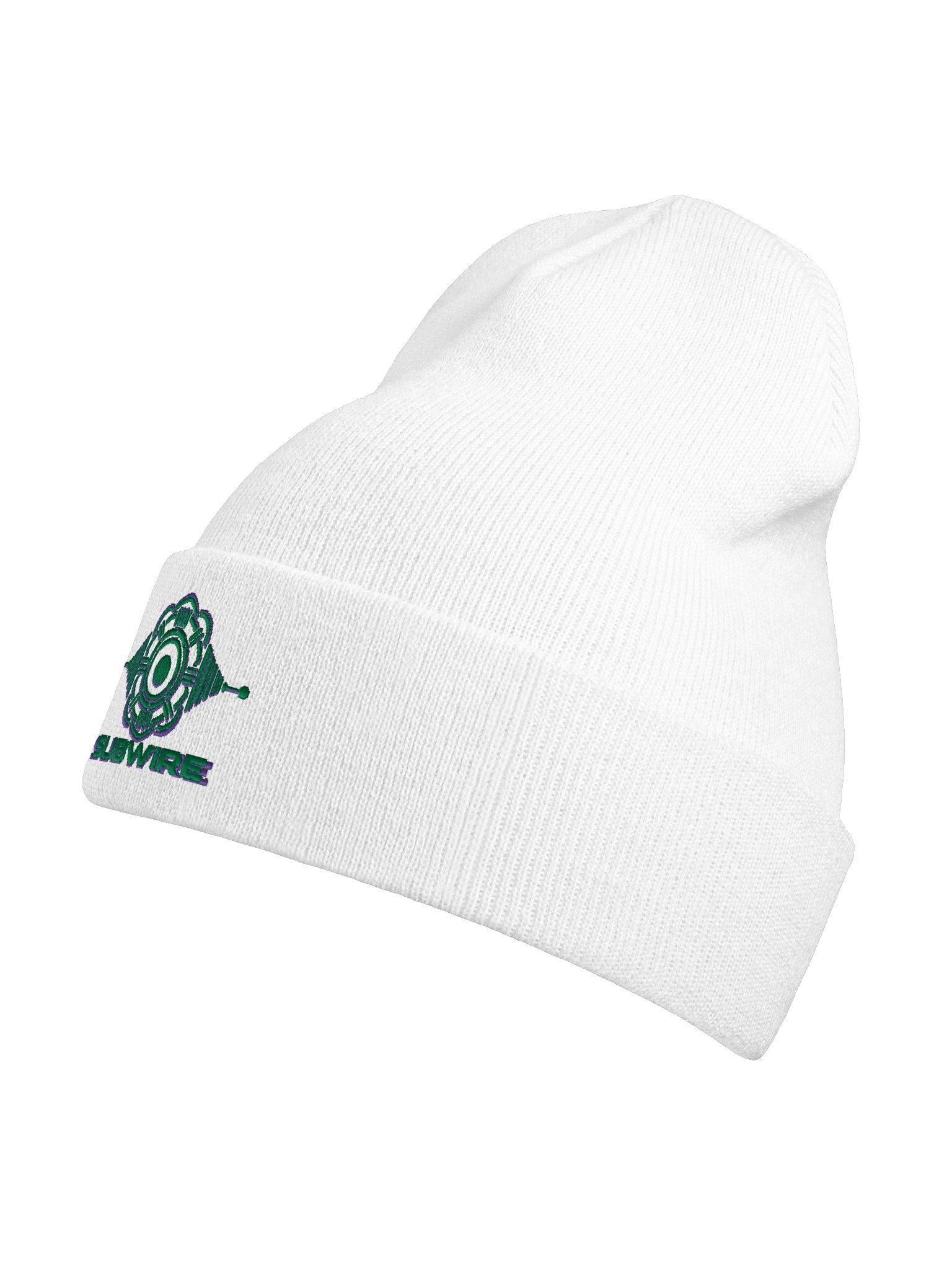 SUBWIRE Teal Logo Beanie - White product image (19)