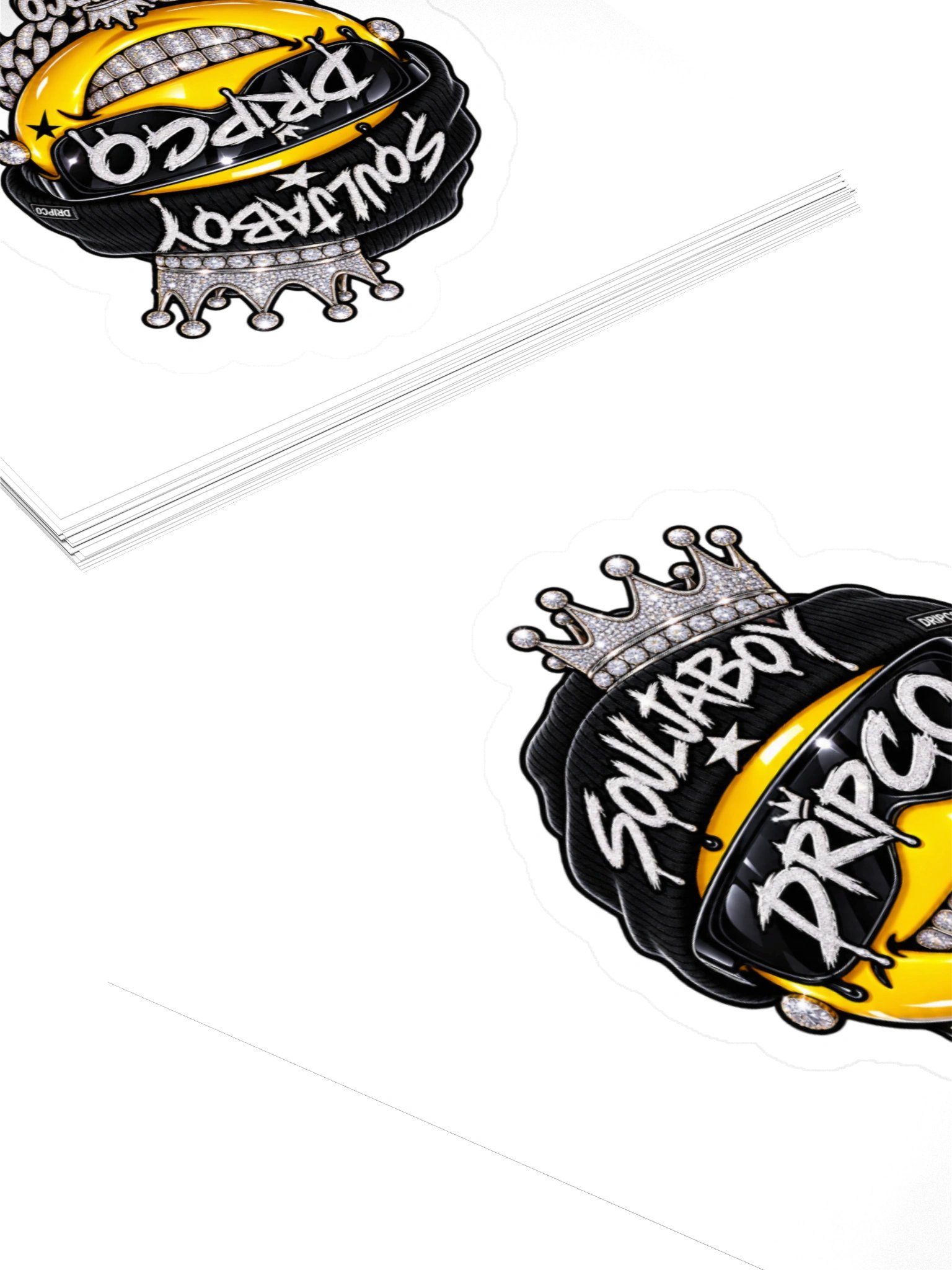 SouljaBoy Drip Smiley Kiss Cut Sticker product image (10)