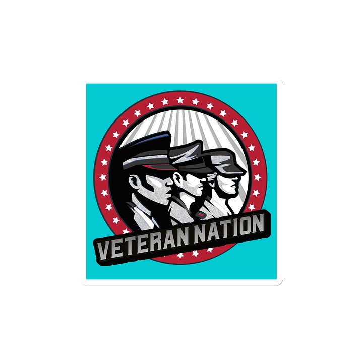 Veteran Nation Teal Magnet product image (2)