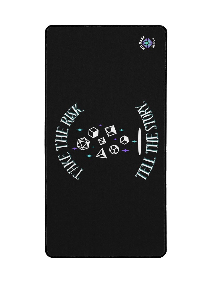 Take the Risk. Tell the Story. Dice Mat product image (2)