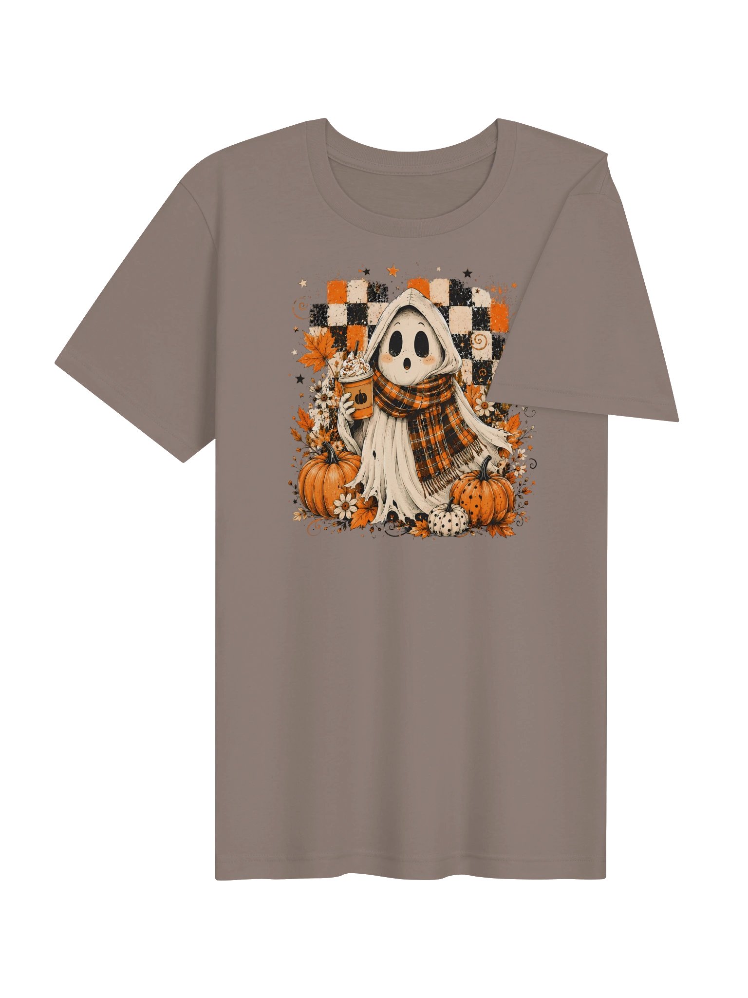 Pumpkin Spice Ghost T-Shirt | Cozy Fall Halloween Tee product image (5)