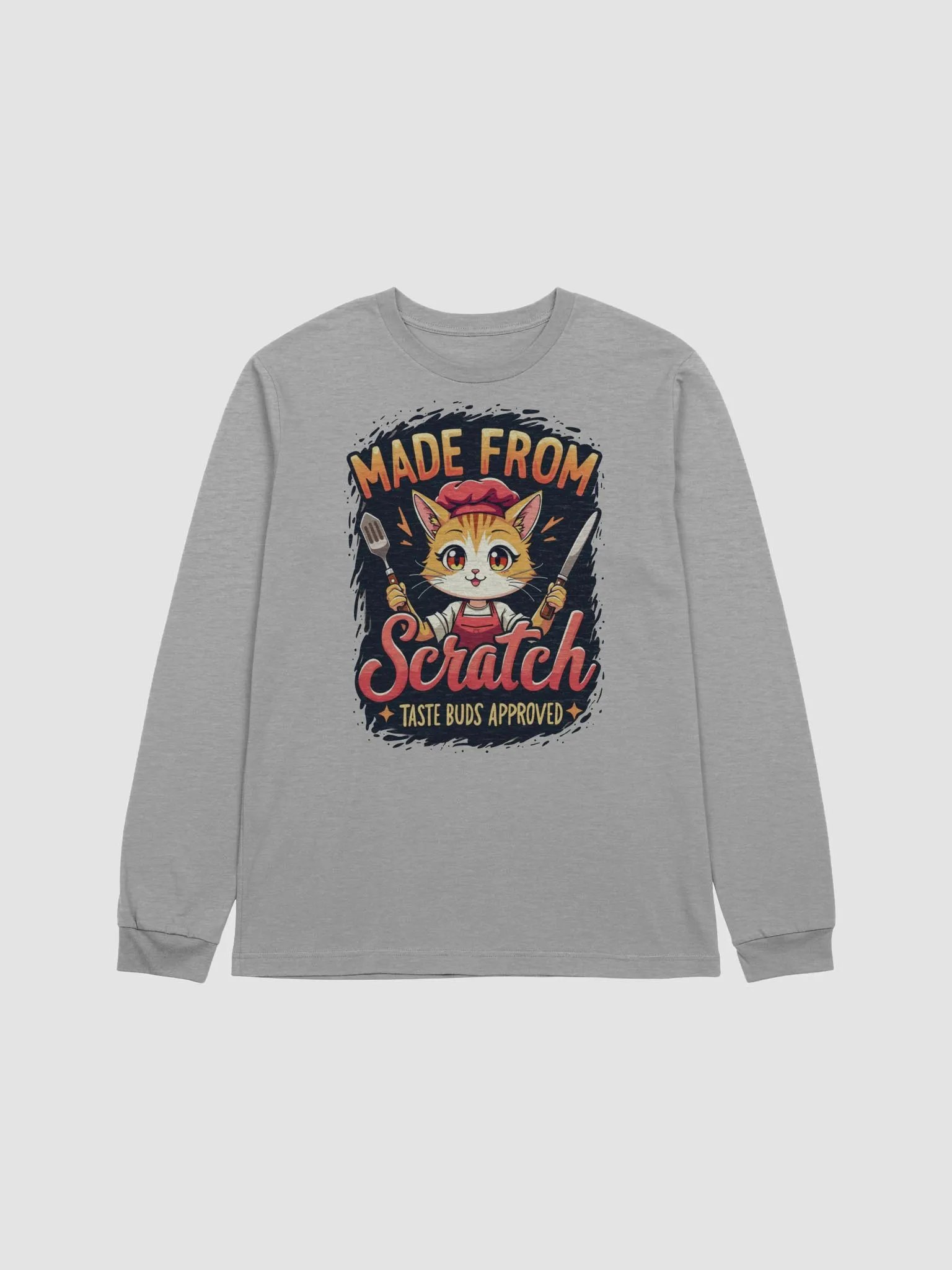 Made from Scratch Chef Cat Long Sleeve Tee product image (6)