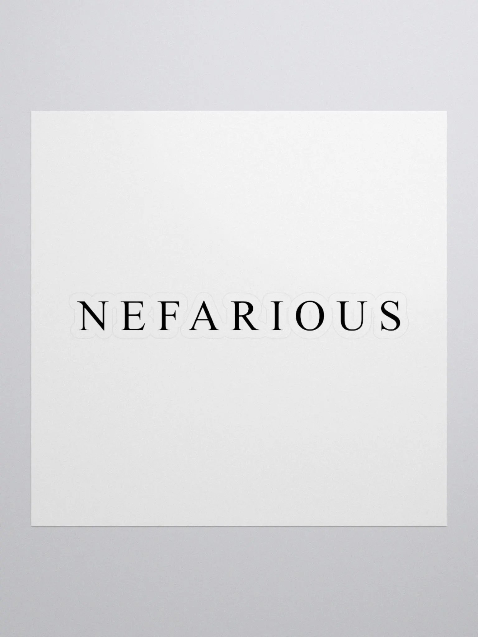 NF Written Kiss Cut Stickers product image (2)