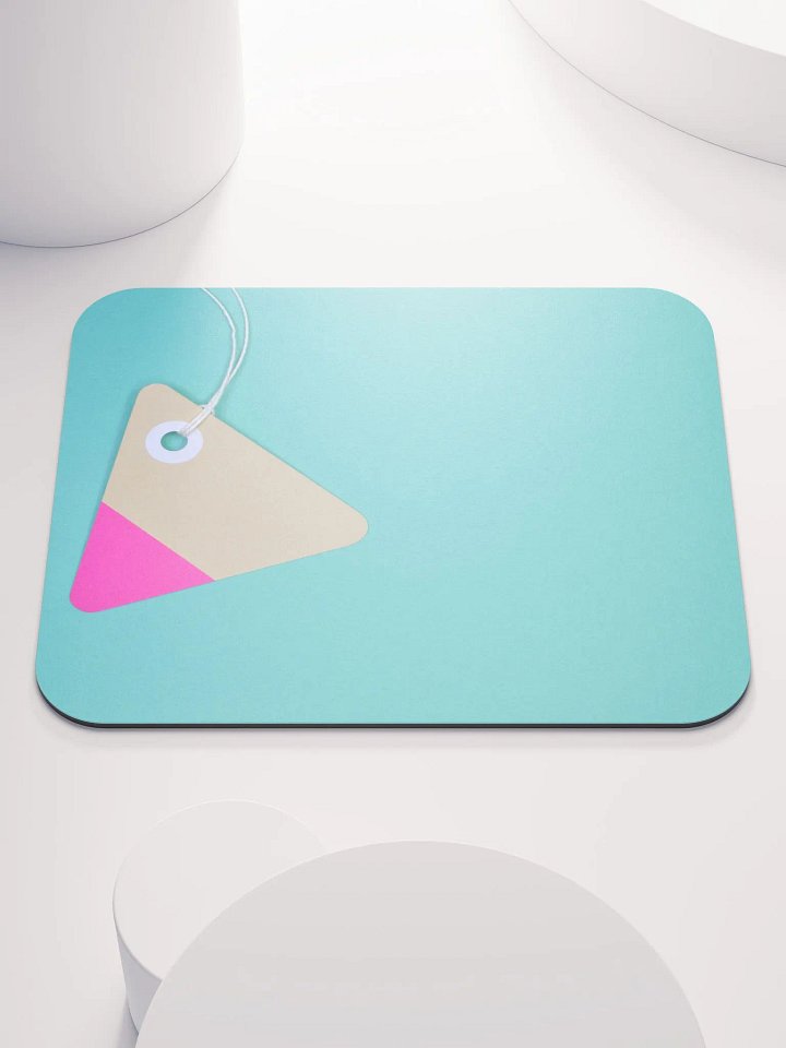 Chic Pink Triangle Mouse Pad – Stylish & Comfortable Desk Accessory 💖✨ product image (1)