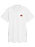 Flag Embroidered Polo - White
