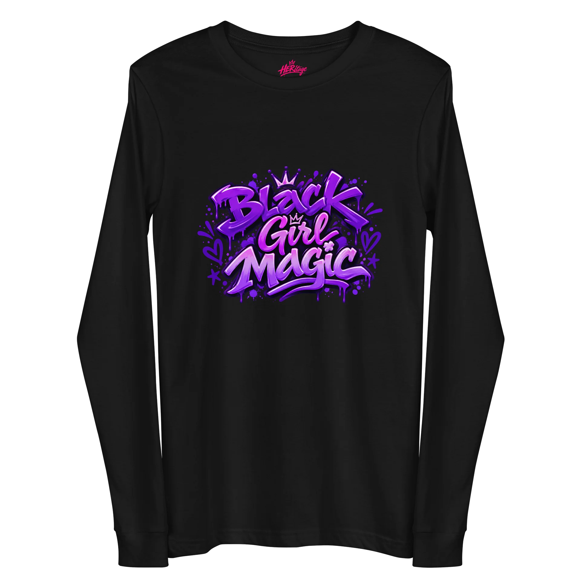 HERitage Black Girl Magic Long Sleeve In Purple product image (3)