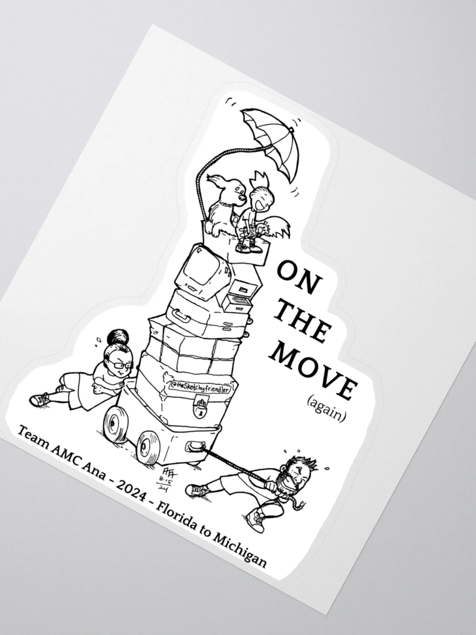 On the move - Sticker (3x3) product image (2)